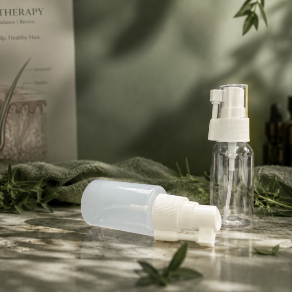 可折式長嘴噴霧壓頭|頭皮養護、髮根精華專用包材